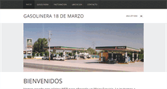 Desktop Screenshot of gasolinera18demarzo.com