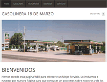 Tablet Screenshot of gasolinera18demarzo.com